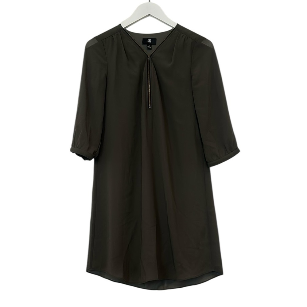 Iz Byer Olive Green Dress, Medium